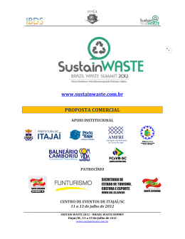 www.sustainwas PROPOSTA COM www.sustainwaste.com.br