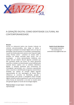 a gera&ccedil;&atilde;o digital como identidade cultural na