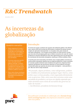 R&C Trendwatch As incertezas da globaliza&ccedil;&atilde;o