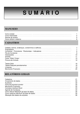 S U M &Aacute; R I O - Bazevani Inform&aacute;tica