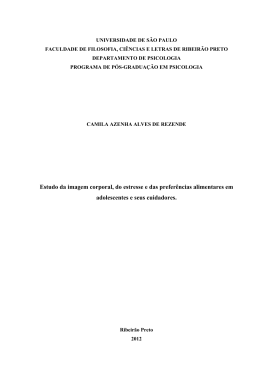 Estudo da imagem corporal, do estresse e das - ffclrp