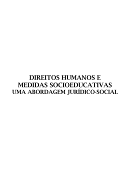 direitos humanos e medidas socioeducativas