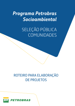 Roteiro de Elaboração de Projetos