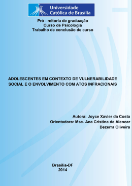Joyce Xavier da Costa - Universidade Cat&oacute;lica de Bras&iacute;lia