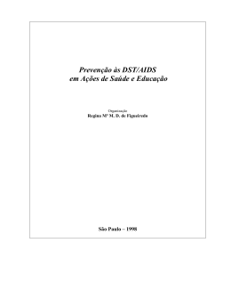 Prevenção às DST/AIDS em Ações de Saúde e Educação