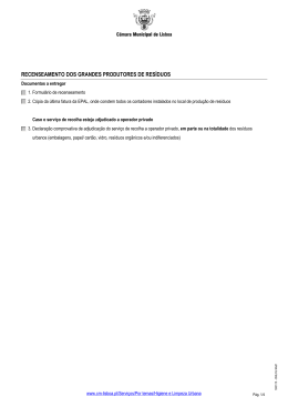 recenseamento dos grandes produtores de res&iacute;duos