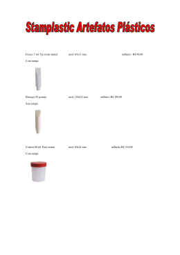 Frasco 7 ml. Tp creme dental med. 65x11 mm