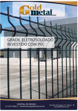 GRADIL ELETROSOLDADO REVESTIDO COM PVC