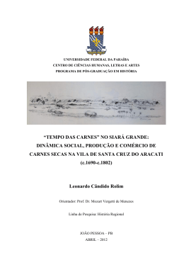 &ldquo;tempo das carnes&rdquo; no siar&aacute; grande - CCHLA