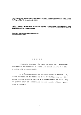 TREs cAsos DE |NsTAB|L|DADE DE oBRAs