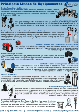 Principnil Linhas da Equipamentos