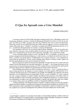 O Que Eu Aprendi com a Crise Mundial