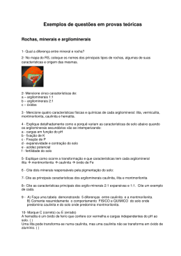 Provas te&oacute;ricas - F&iacute;sica do Solo & Hidrossedimentologia