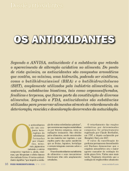 OS ANTIOXIDANTES