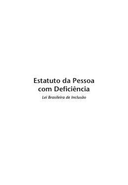 Estatuto da Pessoa com Defici&ecirc;ncia