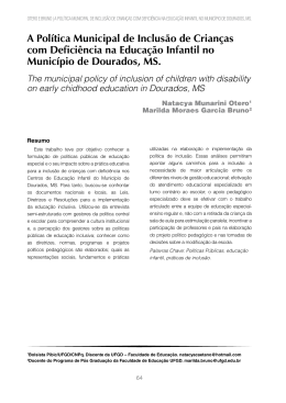 A Política Municipal de Inclusão de Crianças com Deficiência na