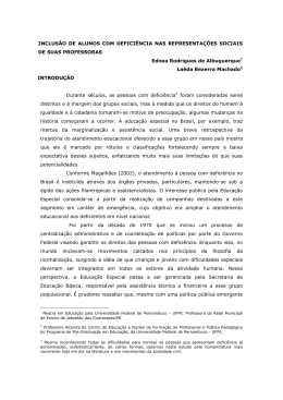 INCLUS&Atilde;O DE ALUNOS COM DEFICI&Ecirc;NCIA NAS