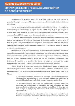 Orienta&ccedil;&otilde;es sobre pessoa com defici&ecirc;ncia e o concurso p&uacute;blico