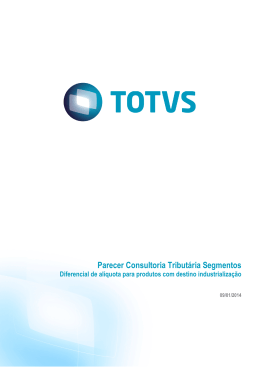 Parecer Consultoria Tributária Segmentos - TIDTAB