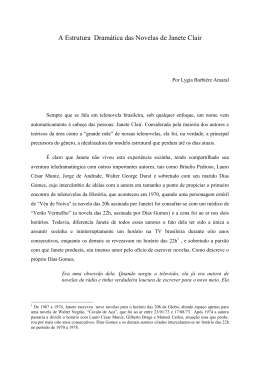 A Estrutura Dram&aacute;tica das Novelas de Janete Clair