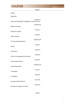 ÍNDICE SIGLAS PRÓLOGO CAPÍTULO I Natureza, Identidade