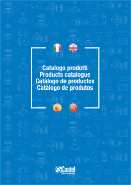 Catalogo prodotti Products catalogue Catàlogo de