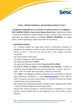 1 edital - preg&atilde;o presencial sesc em minas gerais n&ordm; 27/2015 a