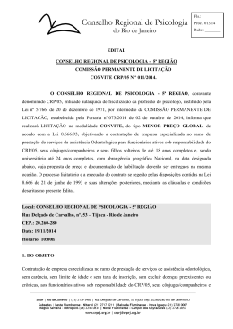 Edital - CRP-RJ