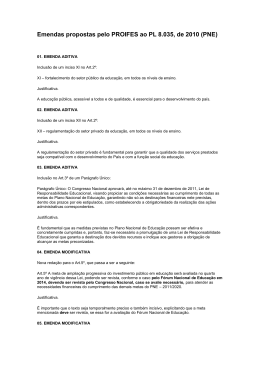 Emendas do Proifes
