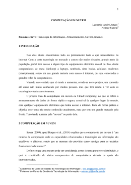 1 COMPUTA&Ccedil;&Atilde;O EM NUVEM Leonardo Andr&eacute; Junges Neimar