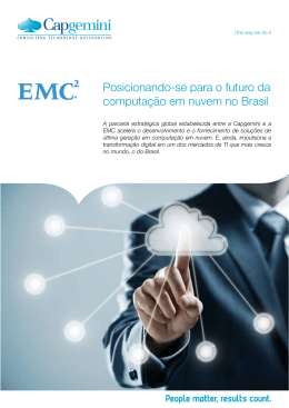 Posicionando-se para o futuro da computa&ccedil;&atilde;o em nuvem no Brasil