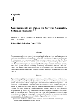 Gerenciamento de Dados em Nuvem: Conceitos, Sistemas e Desafios