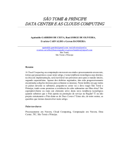 S&atilde;o Tom&eacute; e Pr&iacute;ncipe e as clouds computing V04