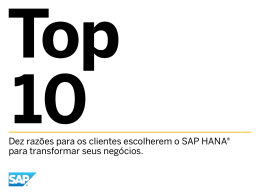 Dez razões para os clientes escolherem o SAP