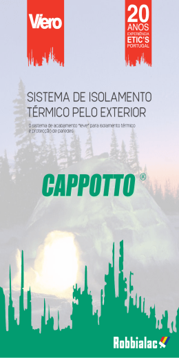 sistema de isolamento t&eacute;rmico pelo exterior