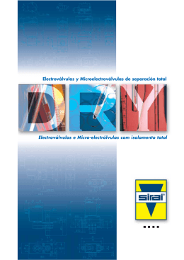 Electrov&aacute;lvulas y Microelectrov&aacute;lvulas de - Mercado
