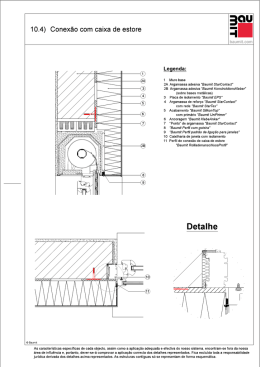 10.4 Liga&ccedil;&atilde;o com a caixa da persiana e isolamento com caixilho de