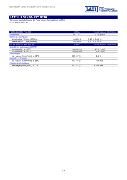 LATILUB 52/30-15T G/30 - Lati Database Materiali