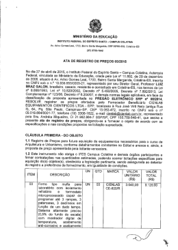 MINISTÉRIO DA EoucAçÃo - Instituto Federal do Espírito Santo
