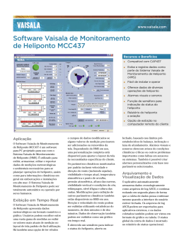 Software Vaisala de Monitoramento de Heliponto MCC437