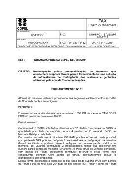 Esclarecimento n&ordm;1 Chamada P&uacute;blica 002/2011