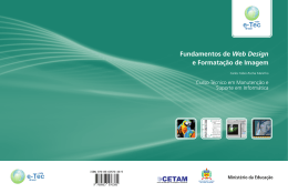 Fundamentos de Web Design e Formata&ccedil;&atilde;o de Imagem - Rede e-Tec