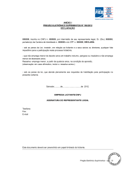 ANEXO I PREG&Atilde;O ELETR&Ocirc;NICO SUPRIMENTOS N&ordm; 190