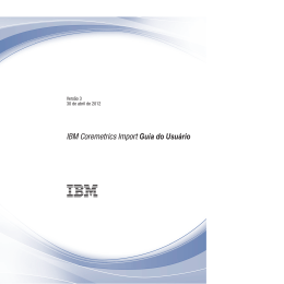 IBM Coremetrics Import User Guide