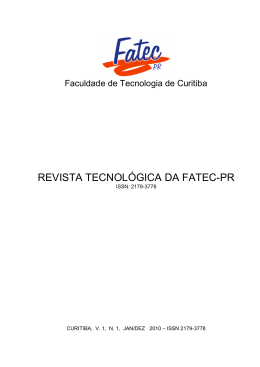 REVISTA TECNOLÓGICA DA FATEC-PR