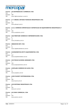 Empresa: 3G DISTRIBUICAO E COMERCIO LTDA www