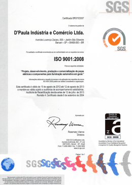 D`Paula Indústria e Comércio Ltda.
