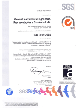 General Instruments Engenharia, Representa&ccedil;&otilde;es e Com&eacute;rcio Ltda.