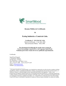 Ecolog Ind&uacute;stria e Com&eacute;rcio Ltda.