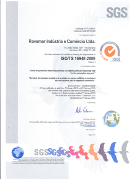 Rovemar lndustria e Comércio Ltda.